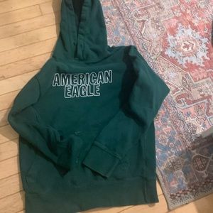 American Eagle sweatshirt in green, mens XS